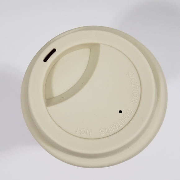 Longaberger Travel Cup Horizon of Hope Pink Ceramic Coffee Tea Mug with Lid - Picture 7 of 8